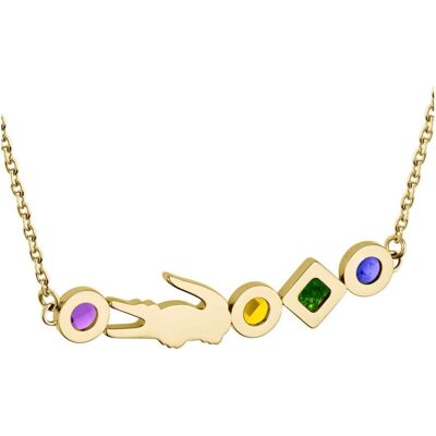 Lacoste, Halsschmuck, Fashion gold-plated crocodile necklace Deva 2040360, (Gelbgold, 45 cm) Lacoste, Halsschmuck, Fashion gold-plated crocodile necklace Deva 2040360, (Gelbgold, 45 cm)