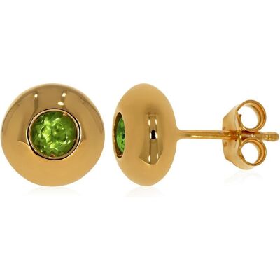 Xen, Ohrringe, Ohrstecker mit Peridot ca. 0,6 ct. vergoldet, (925 Sterling Silber) Xen, Ohrringe, Ohrstecker mit Peridot ca. 0,6 ct. vergoldet, (925 Sterling Silber)
