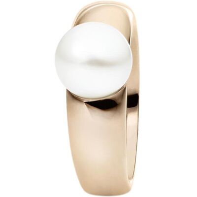 Xen, Ring, Ring mit Perle 9 mm weiss - rosè vergoldet, (56) Xen, Ring, Ring mit Perle 9 mm weiss - rosè vergoldet, (56)