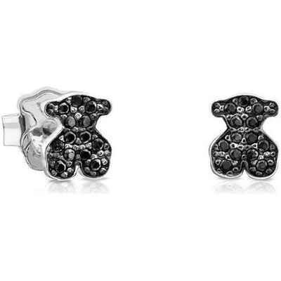 Tous, Ohrringe, Silver Teddy Bear Earrings with Onyx Icon Color 614933520 Tous, Ohrringe, Silver Teddy Bear Earrings with Onyx Icon Color 614933520