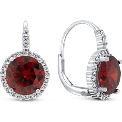 Brilio, Ohrringe, Silver - Charming silver earrings with zircons EA305WR, (Silber) Brilio, Ohrringe, Silver - Charming silver earrings with zircons EA305WR, (Silber)