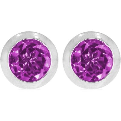 Xen, Ohrringe, Solitär-Ohrstecker mit Amethyst ca. 1,54 ct., (925 Sterling Silber) Xen, Ohrringe, Solitär-Ohrstecker mit Amethyst ca. 1,54 ct., (925 Sterling Silber)