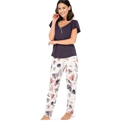Babella, Damen, Pyjamas, Pyjama, Violett, (M) Babella, Damen, Pyjamas, Pyjama, Violett, (M)