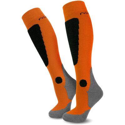 Normani, Unisex, Socken, 2 Paar Ski-Kniestrümpfe New-Style, Orange, Grau, Schwarz, (2er Pack, 43 - 46) Normani, Unisex, Socken, 2 Paar Ski-Kniestrümpfe New-Style, Orange, Grau, Schwarz, (2er Pack, 43 - 46)