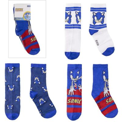 Disney Unisex, Socken, Socken Pack 3 Stück Sonic, Mehrfarbig, (3er Pack, 35 - 38) Disney Unisex, Socken, Socken Pack 3 Stück Sonic, Mehrfarbig, (3er Pack, 35 - 38)