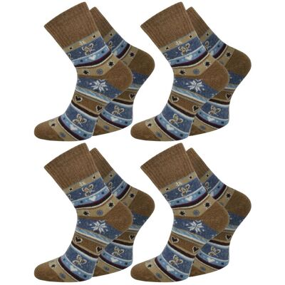 Normani, Damen, Socken, 4 Paar Edelsocken mit Seide und Modal, Braun, (4er Pack, 35 - 38) Normani, Damen, Socken, 4 Paar Edelsocken mit Seide und Modal, Braun, (4er Pack, 35 - 38)