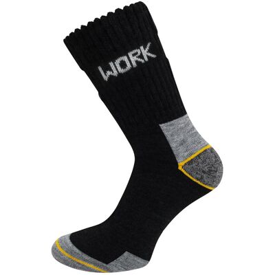 Normani, Unisex, Socken, 6 Paar Arbeitssocken Work Wool, Grau, Gelb, Schwarz, (6er Pack, 43 - 46) Normani, Unisex, Socken, 6 Paar Arbeitssocken Work Wool, Grau, Gelb, Schwarz, (6er Pack, 43 - 46)