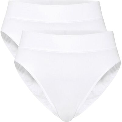 Calida, Damen, Unterhosen, Slip Casual Bequem sitzend Elastic High Waist, Weiss, (2er Pack, 48, 50) Calida, Damen, Unterhosen, Slip Casual Bequem sitzend Elastic High Waist, Weiss, (2er Pack, 48, 50)