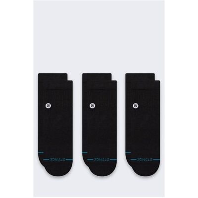 Stance, Unisex, Socken, Icon Quarter 3 Pack, Schwarz, (3er Pack, 35 - 37) Stance, Unisex, Socken, Icon Quarter 3 Pack, Schwarz, (3er Pack, 35 - 37)