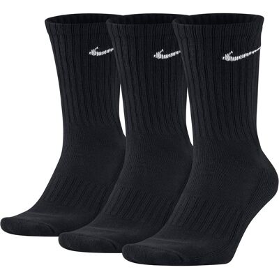 Nike Herren, Socken, Dreierpack Socken, Schwarz, (3er Pack, 42 - 46) Nike Herren, Socken, Dreierpack Socken, Schwarz, (3er Pack, 42 - 46)