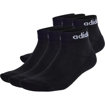 Adidas Unisex, Socken, Linear Cushioned Ankle, Schwarz, (6er Pack, 37 - 39) Adidas Unisex, Socken, Linear Cushioned Ankle, Schwarz, (6er Pack, 37 - 39)