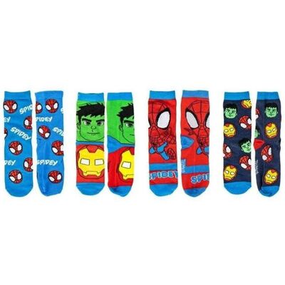 Disney Unisex, Socken, Socken Pack 4 Teile Spidey, Mehrfarbig, (4er Pack, 27 - 30) Disney Unisex, Socken, Socken Pack 4 Teile Spidey, Mehrfarbig, (4er Pack, 27 - 30)