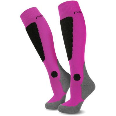 Normani, Unisex, Socken, 2 Paar Ski-Kniestrümpfe New-Style, Pink, (2er Pack, 43 - 46) Normani, Unisex, Socken, 2 Paar Ski-Kniestrümpfe New-Style, Pink, (2er Pack, 43 - 46)