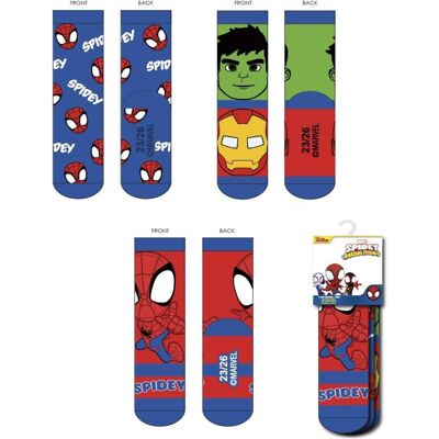 Disney Unisex, Socken, Socken Pack 3 Stück Spidey, Mehrfarbig, (3er Pack, 23 - 26) Disney Unisex, Socken, Socken Pack 3 Stück Spidey, Mehrfarbig, (3er Pack, 23 - 26)