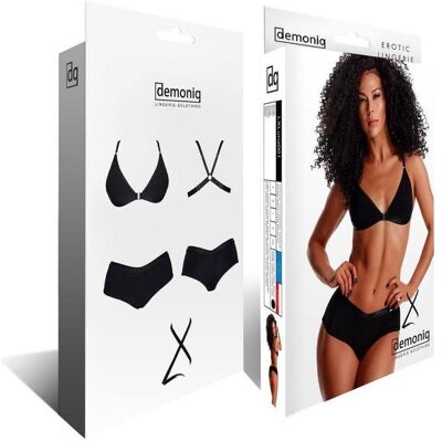Demoniq, BHs, Soft-BH Set in schwarz, Schwarz, (XXL) Demoniq, BHs, Soft-BH Set in schwarz, Schwarz, (XXL)