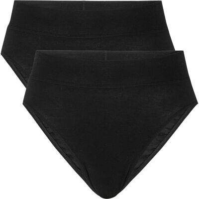 Calida, Damen, Unterhosen, Elastic High Waist, Schwarz, (2er Pack, 48, 50) Calida, Damen, Unterhosen, Elastic High Waist, Schwarz, (2er Pack, 48, 50)