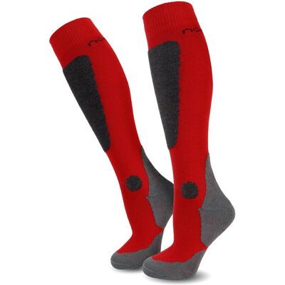 Normani, Unisex, Socken, 2 Paar Ski-Kniestrümpfe New-Style, Rot, (2er Pack, 43 - 46) Normani, Unisex, Socken, 2 Paar Ski-Kniestrümpfe New-Style, Rot, (2er Pack, 43 - 46)