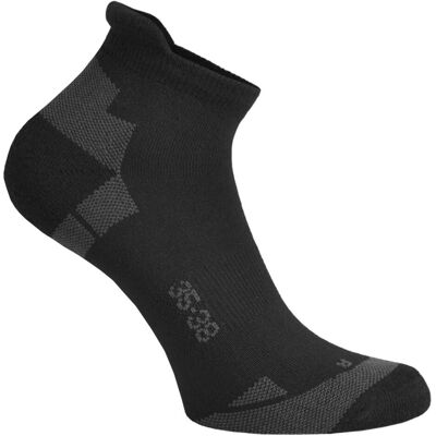 Normani Unisex Schwarze Coolmax Sneakersocken - 6 Paar 43-46 Normani Unisex Schwarze Coolmax Sneakersocken - 6 Paar 43-46