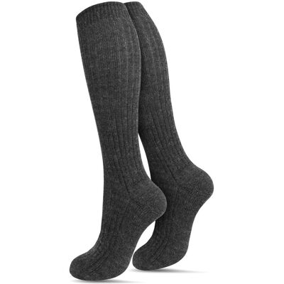 Normani, Unisex, Socken, 3 Paar Schafwoll-Kniestrümpfe, Grau, (3er Pack, 35 - 38) Normani, Unisex, Socken, 3 Paar Schafwoll-Kniestrümpfe, Grau, (3er Pack, 35 - 38)