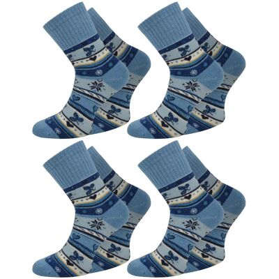 Normani, Damen, Socken, 4 Paar Edelsocken mit Seide und Modal, Blau, (4er Pack, 35 - 38) Normani, Damen, Socken, 4 Paar Edelsocken mit Seide und Modal, Blau, (4er Pack, 35 - 38)