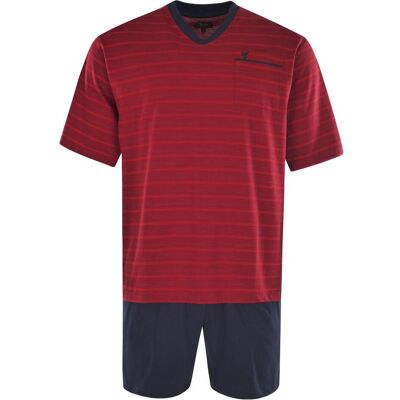 Hajo, Herren, Pyjamas, Pyjama Homewear Bequem sitzend - 16257, Rot, (XL) Hajo, Herren, Pyjamas, Pyjama Homewear Bequem sitzend - 16257, Rot, (XL)