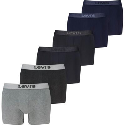 Levis, Herren, Unterhosen, Cotton Stretch Pants, Grau, Blau, Schwarz, Mehrfarbig, (6er Pack, XL) Levis, Herren, Unterhosen, Cotton Stretch Pants, Grau, Blau, Schwarz, Mehrfarbig, (6er Pack, XL)