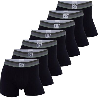 CR7, Herren, Unterhosen, Boxershort Casual Figurbetont, Schwarz, (7er Pack, XXL) CR7, Herren, Unterhosen, Boxershort Casual Figurbetont, Schwarz, (7er Pack, XXL)