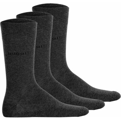 Bugatti Herren, Socken, Socken Business, Grau, (3er Pack, 43 - 46) Bugatti Herren, Socken, Socken Business, Grau, (3er Pack, 43 - 46)