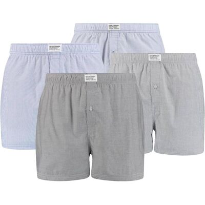 Levis, Herren, Unterhosen, Web-Boxershorts Casual Bequem sitzend, Grau, (4er Pack, S) Levis, Herren, Unterhosen, Web-Boxershorts Casual Bequem sitzend, Grau, (4er Pack, S)