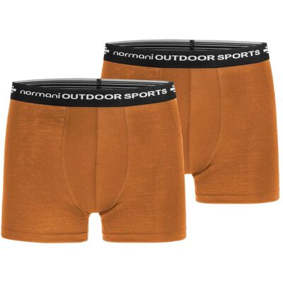 Normani, Herren, Unterhosen, 2er Pack Herren Merino Boxershorts Unterhose - 7692, Orange, (2er Pack, XXL) Normani, Herren, Unterhosen, 2er Pack Herren Merino Boxershorts Unterhose - 7692, Orange, (2er Pack, XXL)