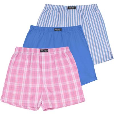 Normani, Herren, Unterhosen, 3 Stück Herren Web Boxershorts, Blau, (3er Pack, XXL) Normani, Herren, Unterhosen, 3 Stück Herren Web Boxershorts, Blau, (3er Pack, XXL)