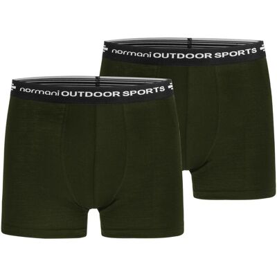 Normani, Herren, Unterhosen, 2er Pack Herren Merino Boxershorts Unterhose - 7692, Grün, (2er Pack, XL) Normani, Herren, Unterhosen, 2er Pack Herren Merino Boxershorts Unterhose - 7692, Grün, (2er Pack, XL)