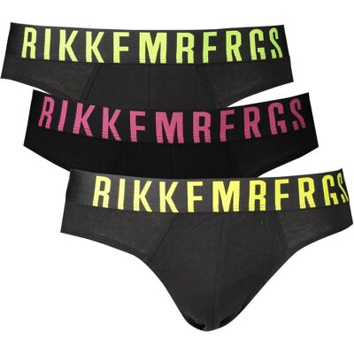 Bikkembergs, Herren, Unterhosen, Baumwollunterwäsche in Schwarz, Mehrfarbig, Schwarz, (3er Pack, S) Bikkembergs, Herren, Unterhosen, Baumwollunterwäsche in Schwarz, Mehrfarbig, Schwarz, (3er Pack, S)