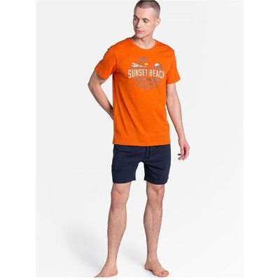 Henderson, Herren, Pyjamas, Pyjama, Blau, Orange, (M) Henderson, Herren, Pyjamas, Pyjama, Blau, Orange, (M)