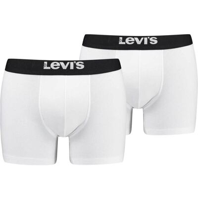 Levis, Herren, Unterhosen, Basic BoxerBrief, Weiss, (2er Pack, S) Levis, Herren, Unterhosen, Basic BoxerBrief, Weiss, (2er Pack, S)