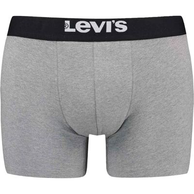 Levis, Herren, Unterhosen, Basic BoxerBrief, Grau, (2er Pack, XL) Levis, Herren, Unterhosen, Basic BoxerBrief, Grau, (2er Pack, XL)