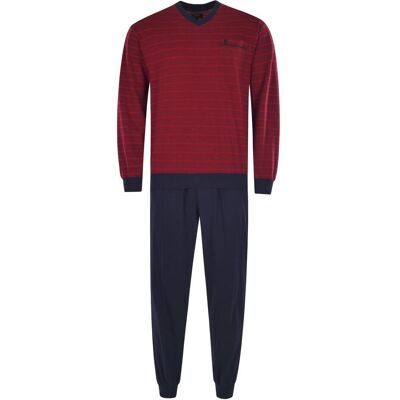 Hajo, Herren, Pyjamas, Pyjama Homewear Bequem sitzend - 16259, Rot, (XL) Hajo, Herren, Pyjamas, Pyjama Homewear Bequem sitzend - 16259, Rot, (XL)