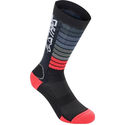 Alpinestars, Herren, Sportsocken, Drop Socks 22 (S), Schwarz, Rot Alpinestars, Herren, Sportsocken, Drop Socks 22 (S), Schwarz, Rot