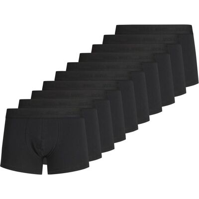 Jack & Jones, Herren, Unterhosen, Jactone In Tone Trunks 10 Pack, Schwarz, (10er Pack, L) Jack & Jones, Herren, Unterhosen, Jactone In Tone Trunks 10 Pack, Schwarz, (10er Pack, L)