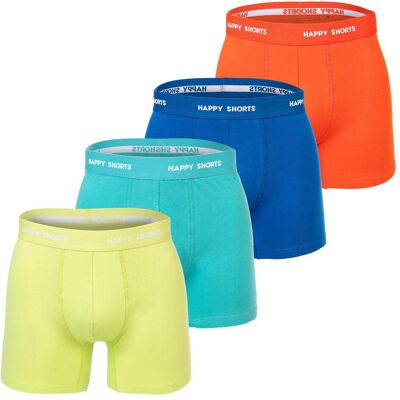 Happy shorts, Herren, Unterhosen, Retro Boxer Neon, Mehrfarbig, (4er Pack, L) Happy shorts, Herren, Unterhosen, Retro Boxer Neon, Mehrfarbig, (4er Pack, L)