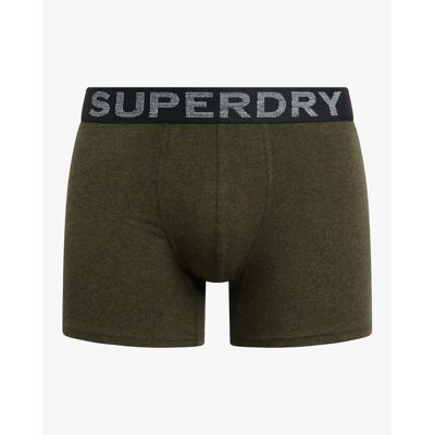 Superdry, Herren, Unterhosen, Boxershorts im 2er-Pack, Grün, Braun, (2er Pack, XXL) Superdry, Herren, Unterhosen, Boxershorts im 2er-Pack, Grün, Braun, (2er Pack, XXL)