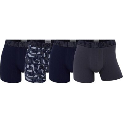 CR7, Herren, Unterhosen, Boxershort Casual Figurbetont, Mehrfarbig, (4er Pack, XXL) CR7, Herren, Unterhosen, Boxershort Casual Figurbetont, Mehrfarbig, (4er Pack, XXL)