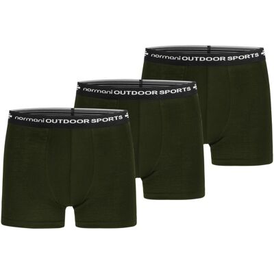 Normani, Herren, Unterhosen, 3er Pack Herren Merino Boxershorts Unterhose - 7694, Grün, (3er Pack, S) Normani, Herren, Unterhosen, 3er Pack Herren Merino Boxershorts Unterhose - 7694, Grün, (3er Pack, S)