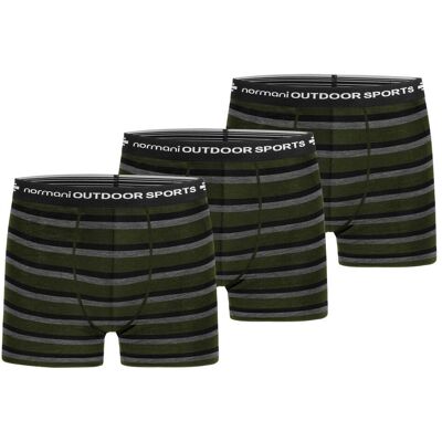 Normani, Herren, Unterhosen, 3er Pack Herren Merino Boxershorts Unterhose - 7694, Schwarz, Grau, Grün, (3er Pack, S) Normani, Herren, Unterhosen, 3er Pack Herren Merino Boxershorts Unterhose - 7694, Schwarz, Grau, Grün, (3er Pack, S)