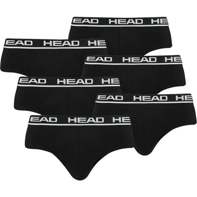 Head, Herren, Unterhosen, Slip Casual Stretch, Schwarz, (6er Pack, L) Head, Herren, Unterhosen, Slip Casual Stretch, Schwarz, (6er Pack, L)