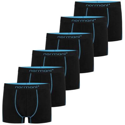 Normani, Herren, Unterhosen, 6 weiche Boxershorts aus Baumwolle, Türkis, (6er Pack, XXL) Normani, Herren, Unterhosen, 6 weiche Boxershorts aus Baumwolle, Türkis, (6er Pack, XXL)