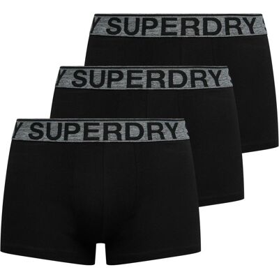 Superdry, Herren, Unterhosen, Trunk Triple Pack, Schwarz, Grau, (3er Pack, XXL) Superdry, Herren, Unterhosen, Trunk Triple Pack, Schwarz, Grau, (3er Pack, XXL)
