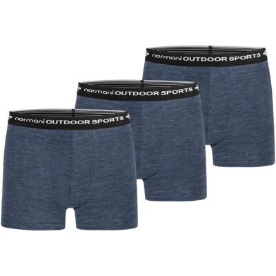 Normani, Herren, Unterhosen, 3er Pack Herren Merino Boxershorts Unterhose - 7694, Blau, (3er Pack, 3XL) Normani, Herren, Unterhosen, 3er Pack Herren Merino Boxershorts Unterhose - 7694, Blau, (3er Pack, 3XL)