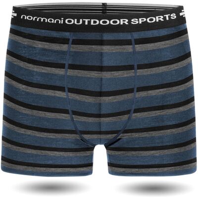 Normani, Herren, Unterhosen, Herren Merino Boxershorts Adelaide - 1579, Mehrfarbig, Schwarz, Grau, (Einzelpack, 56, XXL) Normani, Herren, Unterhosen, Herren Merino Boxershorts Adelaide - 1579, Mehrfarbig, Schwarz, Grau, (Einzelpack, 56, XXL)