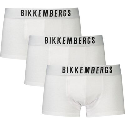 Bikkembergs, Herren, Unterhosen, Weisse Baumwollunterwäsche, Weiss, (Einzelpack, S) Bikkembergs, Herren, Unterhosen, Weisse Baumwollunterwäsche, Weiss, (Einzelpack, S)